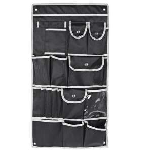 Koopman hanging organizer, black, 17 compartments, for camping, kitchen, garage, tools, accessories - Closet organizer