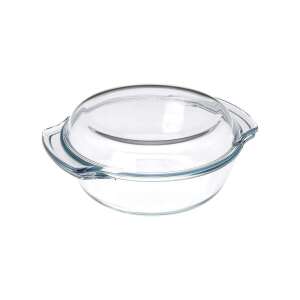 Termolex Oven Dish with Lid, 2 liter, heat-resistant glass, clear - Bakeware