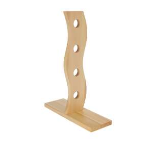 Wein Flaschenhalter aus Holz, für 4 Flaschen, Marke Excellent Houseware - Barzubehör