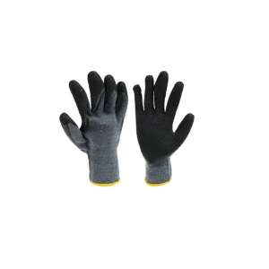 Pereche de mănuși de lucru gri și negre, potrivite pentru grădinărit, construcții și alte sarcini - Excellent Houseware