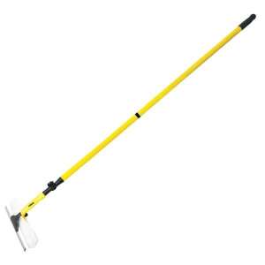 Rolson telescopic window cleaner and mop, yellow, 1.3-3.3m, aluminum, microfiber - Wiper cleaning tool
