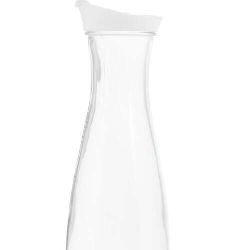 Zeller Glaskanne, 10x26 cm, 900 ml, grau