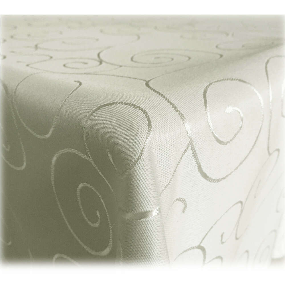 Jemidi Square Tablecloth with Decoration, 90 x 90 cm, Beige, Polyester, 55264.15.01