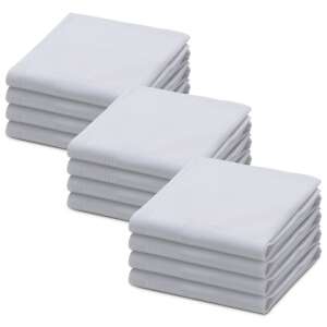 12-piece Jemidi handkerchief set, 40 x 40 cm, grey, cotton, 55059.05 105328120 - Jemidi