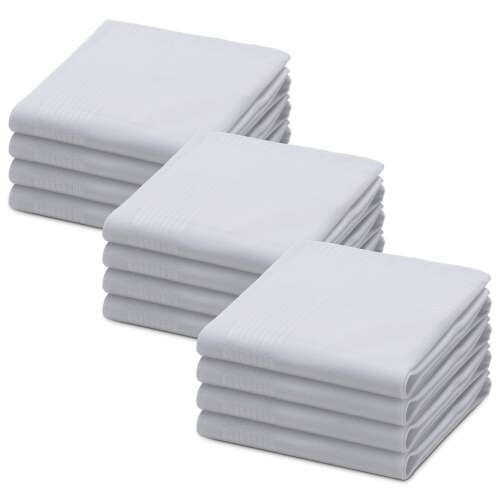 12-piece Jemidi handkerchief set, 40 x 40 cm, grey, cotton, 55059.05 105328120