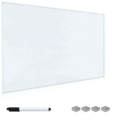 Tablica magnetyczna szklana Navaris 60x40 cm z markerem i magnesami