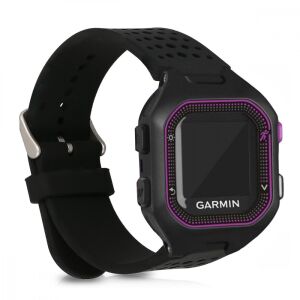 Черна силиконова каишка за Garmin Forerunner 25, марка Kwmobile - Технически статии и електроника