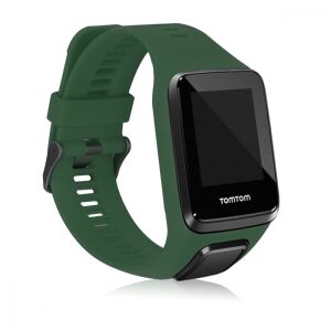 Zielony silikonowy pasek zamienny do smartwatchy TomTom Adventurer, Runner 3, Spark 3, Golfer 2 - Pasek do inteligentnego zegarka