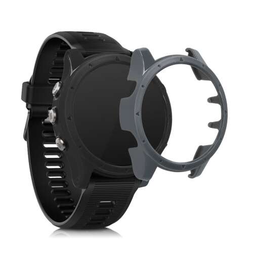 Etui Kwmobile do Garmin Forerunner 935/945, czarne/szare, 2 sztuki, etui ochronne do smartwatch, odporne na zarysowania, pełna funkcjonalność