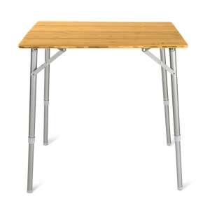 Navaris folding camping table with adjustable legs, front view - Camping & Hiking