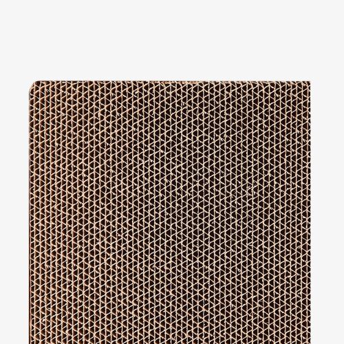 Close-up of Navaris cardboard cat scratching pad texture