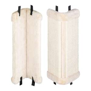 Navaris beige cat scratching post, 2 pack, corner protection - Pet Care