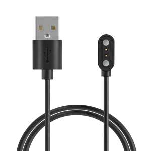 Kabel ładujący USB Kwmobile do TicWatch GTH i Oppo Watch Free, czarny - Akcesoria do inteligentnych zegarków