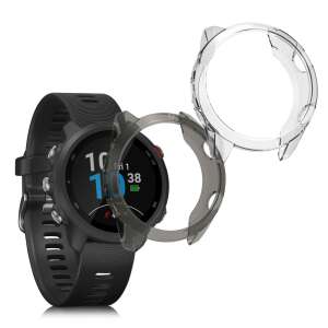 Garmin Forerunner 245/245 Music clear TPU silicone case, 2 pack - Smart watch case