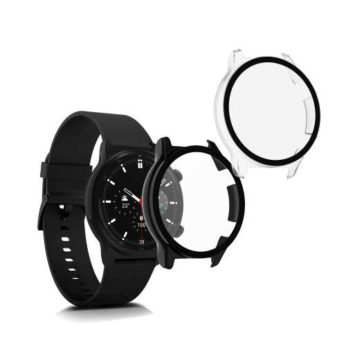2-pak czarny i przezroczysty plastikowy futerał do smartwatcha Honor Watch GS 3, marka Kwmobile