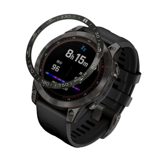 Čierny rám Kwmobile pre inteligentné hodinky Garmin Fenix 7