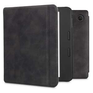 Kwmobile Tolino Vision 6 Case, Grey, Eco Leather, 56593.73