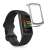 2 db Kwmobile tok a Fitbit Charge 5-höz, átlátszó szilikon, átlátszó/szürke, teljes testvédelem, képernyővédő, fitneszkövetőhöz, okosórához