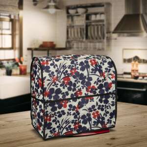 KitchenAid stand mixer protective cover with floral pattern, Kwmobile - Kitchen Machine Accessory