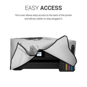 Kwmobile Protective Case for Epson EcoTank ET-2856/EcoTank ET-2850 Printer, Grey/Black, Plastic, KWM0000192D002C