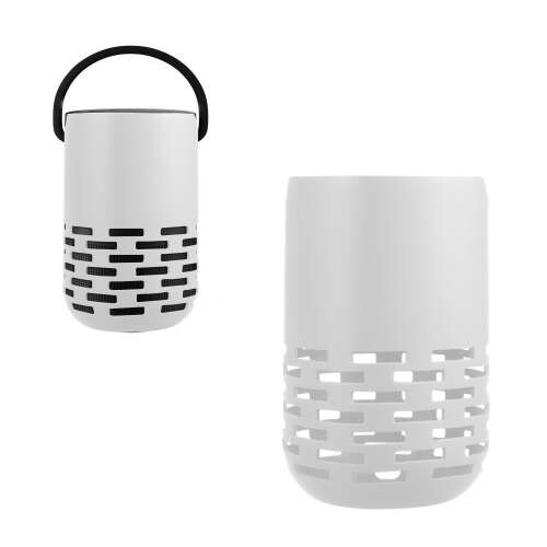 Kwmobile silicone case for Bose Portable Home Speaker, white, front and back view