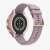 Back view of Fossil Gen 6 smartwatch with Kwmobile silicone case in pink