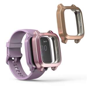 2 pack kwmobile silicone case for Garmin Venu Sq Music smartwatch, rose gold color - Kwmobile Smart watch case