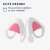 Kwmobile cat ear headband clips for headphones, cute design