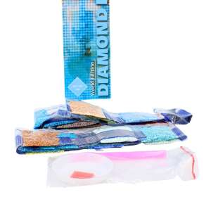 Taj Mahal 5D Diamant-Malerei-Set, 30x40cm, World Edition, Inhalt - Stickerei-Sets