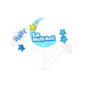 Topper na tort dla niemowląt z niebieskim księżycem 105264166 - Rekwizyty imprezowe