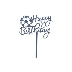 Cake Topper Happy Birthday Football 127418669 - Party Supply