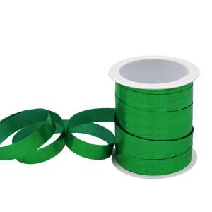 10m roll of metallic green raffia ribbon, 10mm wide, perfect for gift wrapping and crafts - Nonbrand Gift ribbon & bow