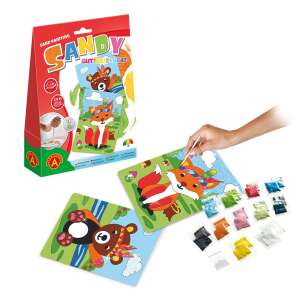 Sandy Glitter & Sand Art Kit with Fox and Bear, 2x Sand Painting, Alexander, Sand Art, Sand Painting, Kids Craft, Creative Activity - ALEXANDER