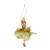 Balerină de aur ornament pentru pomul de Crăciun, balerină elegantă în fustă aurie, decorațiune de Crăciun