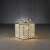 Silver gift box with LED lights, Edelman Christmas decoration