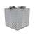 Silver gift box with LED lights, Edelman Christmas decoration