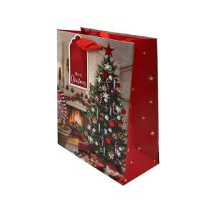 Christmas gift bag with a Christmas tree design - Art & Craft