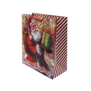 Geantă cadou de Crăciun mare cu design Santa Claus, SDE XL TRAD SANTA - Nonbrand Pungi cadou