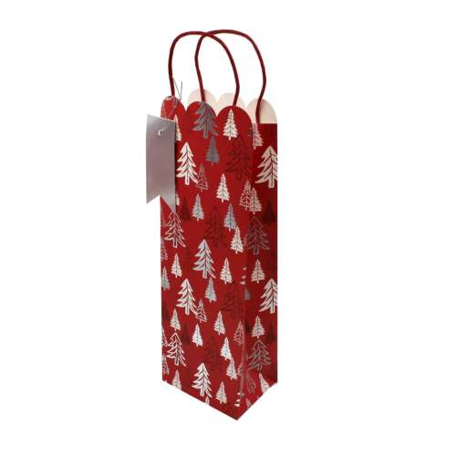 Pungă cadou Crăciun SDE B RED TREES