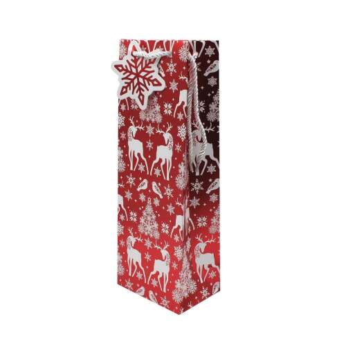 Pungă cadou Crăciun SDE B NORDIC METALLIC