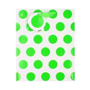 Green polka dot gift bag - Art & Craft