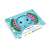 Melany Melephant silicone suction plate for baby, blue elephant design with watermelon ears, BPA free, 100% silicone
