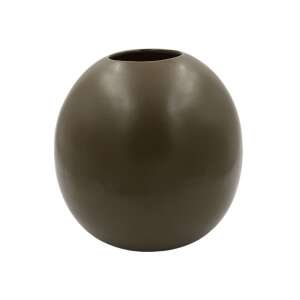 Dekoratívna khaki porcelánová váza, 10x17,5cm, moderná, minimalistická, domáca dekorácia - Vázy