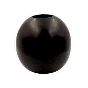 Black decorative porcelain vase, 10x17.5cm - Vase