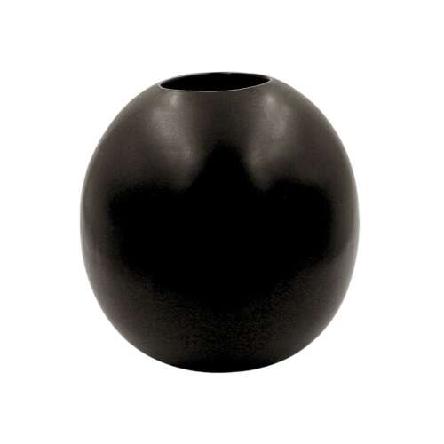 Black decorative porcelain vase, 10x17.5cm