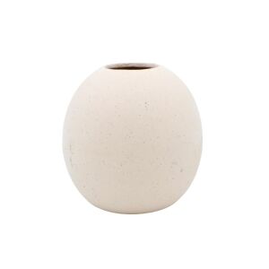 Beige dekorative Porzellanvase 12x12 cm