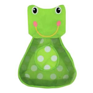 Green frog bath toy storage mesh bag with suction cups, 49cm - Toy Storage Boxes & Bag
