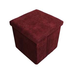 Otomans de depozitare roșu cu capac, 38x38x38 cm - Bănci de depozitare