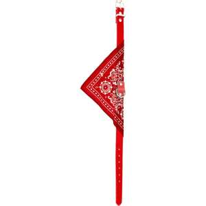 Czerwony obroża dla psa z bandaną, Koopman, 37 cm - Obroża dla zwierząt
