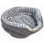 Grey dog bed, comfortable and cozy for small and medium dogs